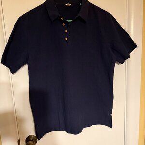 CAOMINMAYI - Elegant Navy Polo Shirt for Men.  Size M.  New Without Tags